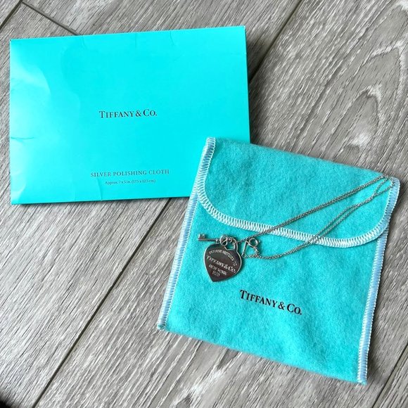 Tiffany & Co. Jewelry - Return to Tiffany Heart Tag and Key Pendant